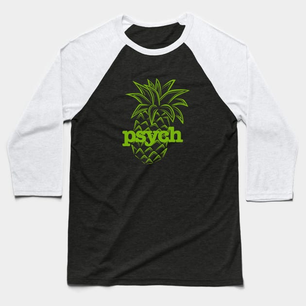 Psych Pineapple Sherpa Baseball T-Shirt by Fauzi ini senggol dong